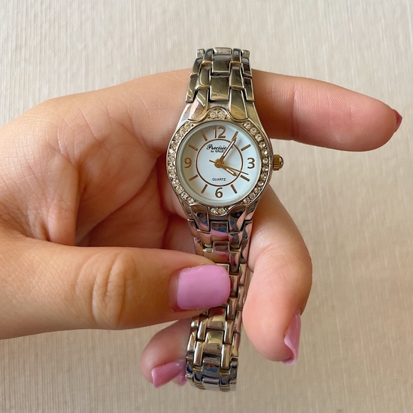Gruen Precision Vintage Crystal Silver Tone Wristwatch main image 4